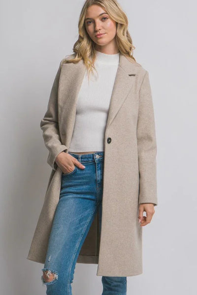 Classic Oatmeal Long Coat