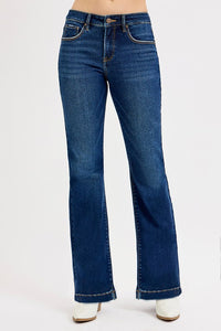 Tummy Control Mid Rise Flare Basic Jeans