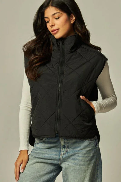 Boxy Quilted Puffer Vest