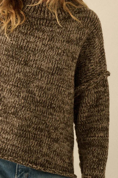 Marled Knit Stitch Sweater