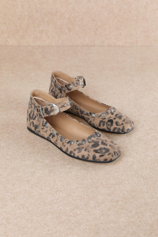 Studded Ankle Strap Shoes