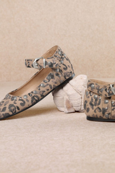 Studded Ankle Strap Shoes