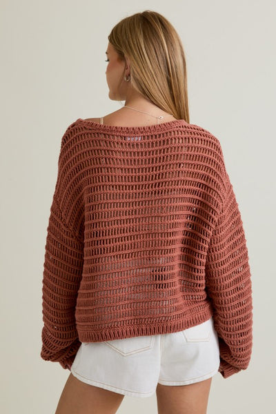 Rustic Fall Knit Sweater