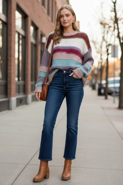 Multi Color Festive Sweater