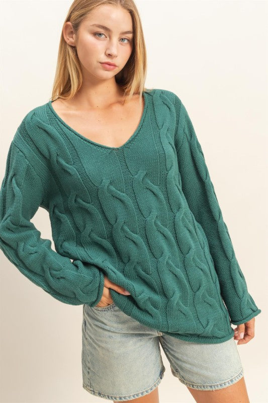 Garland Green Knit Sweater