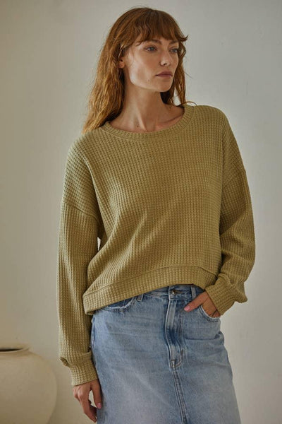Knit Thermal Pullover Top
