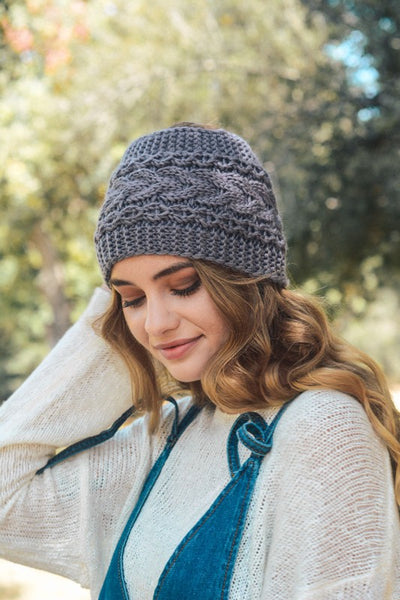 Extra-wide Cable Knit Headband