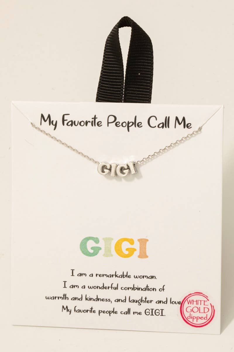 Silver Gigi Pendant Necklace