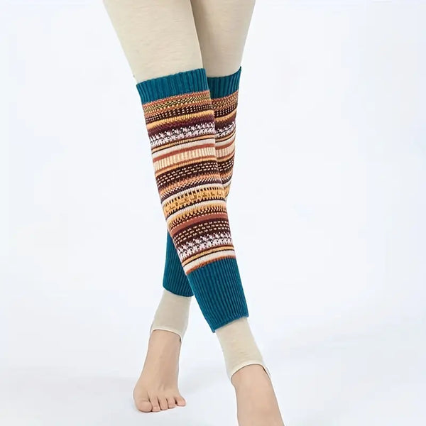 Aztec Warm Knitted Leg Warmers