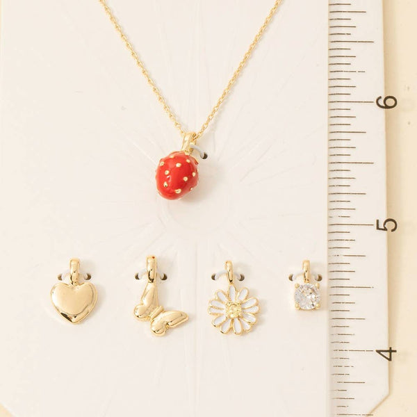Strawberry Swappable Pendant Necklace