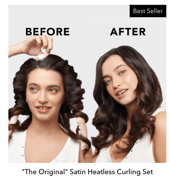 Satin Heatless Curling Set - Sunset Tie Dye - Hope Boutique Shop