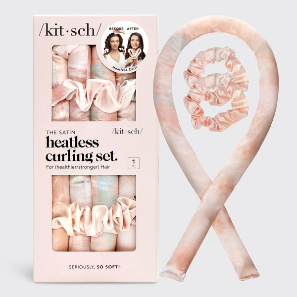 Satin Heatless Curling Set - Sunset Tie Dye - Hope Boutique Shop