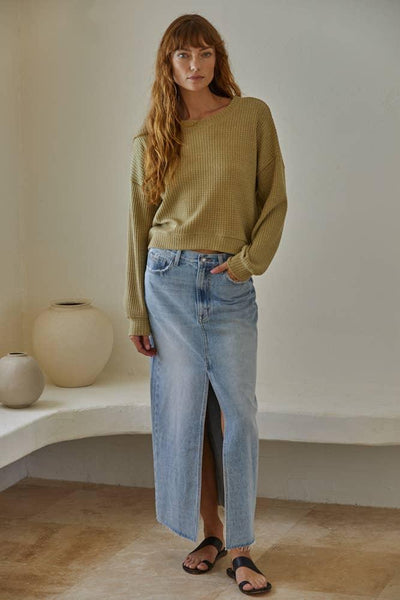 Knit Thermal Pullover Top