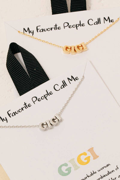 Gold Gigi Pendant Necklace