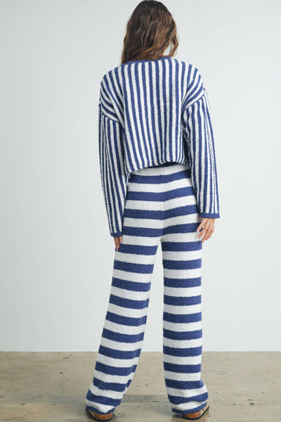 Cozy Striped Round Neck Sweater