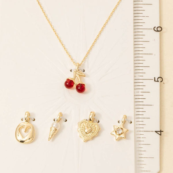 Cherry Swappable Pendant Necklace