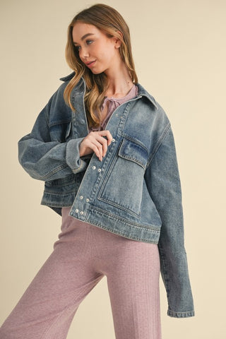 Casual Loose Long Sleeved Jacket