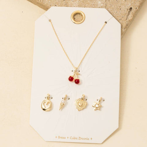 Cherry Swappable Pendant Necklace