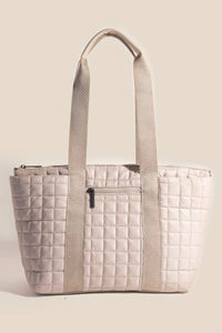 Quilted Nylon Tote Bag