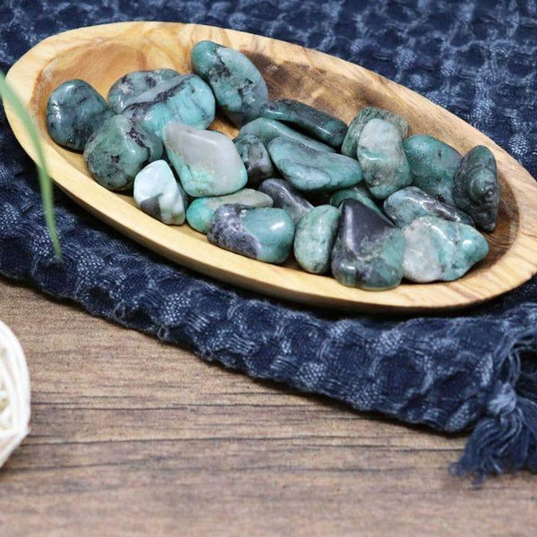 Emerald Tumbled Stones - Hope Boutique Shop