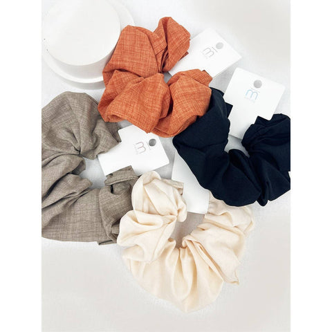 Linen Pattern Scrunchie