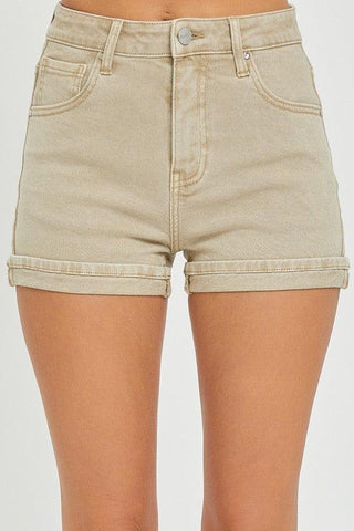 Sand Cuffed Denim Shorts - Hope Boutique Shop
